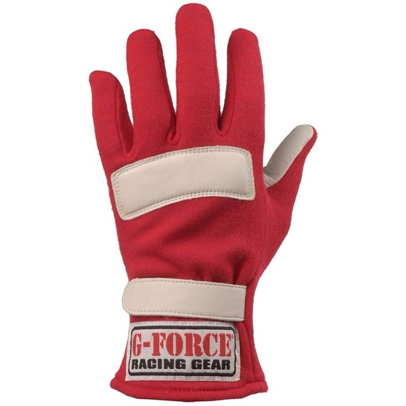 G-Force 4101LRGRD G5 Red Large Junior Racing Gloves - Picture 1 of 4